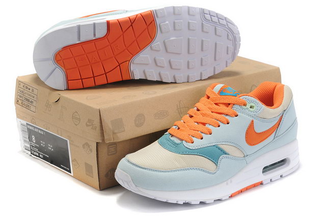 Nike Air Max 87 For Womens Glacier Blue Sail Shoes - Click Image to Close